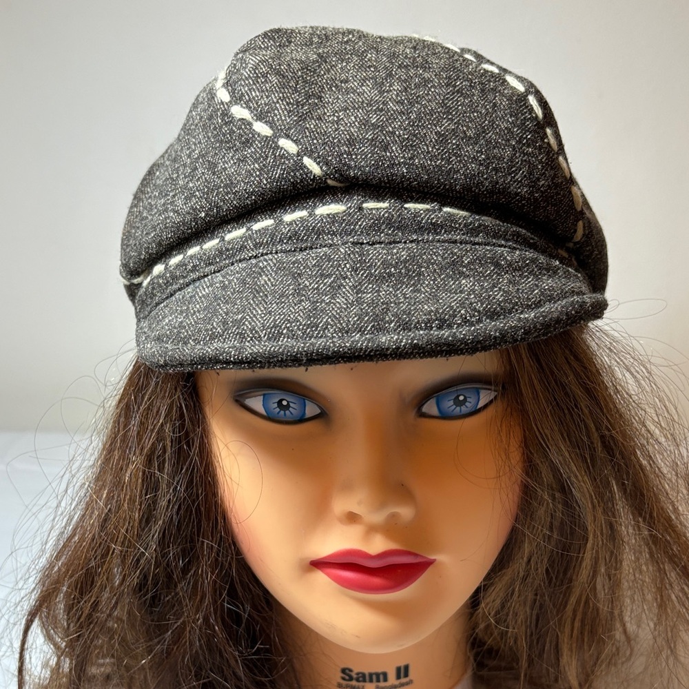 Unbranded gray textile Newsboy cap one size